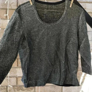 1950's  Black Sparkle top